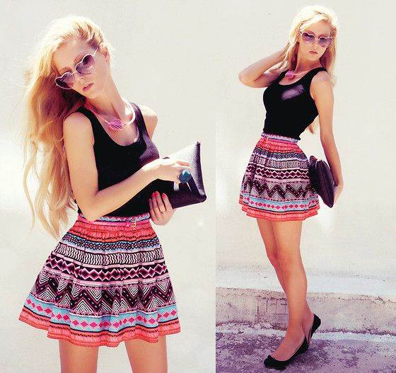 How To Chic: Tribal Printed Skirt