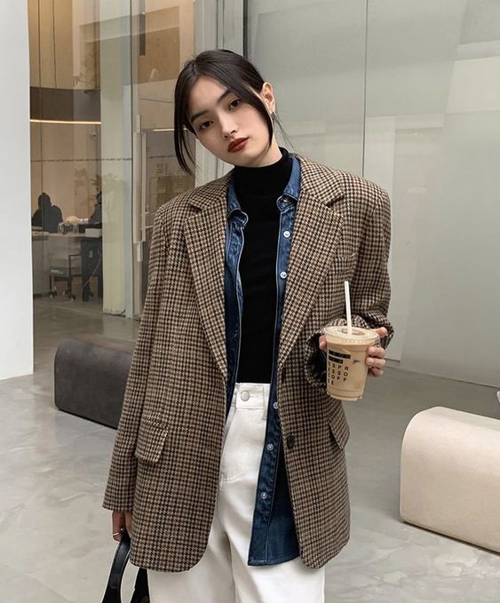 How To Style The Classic Plaid Blazer Trend On 2024