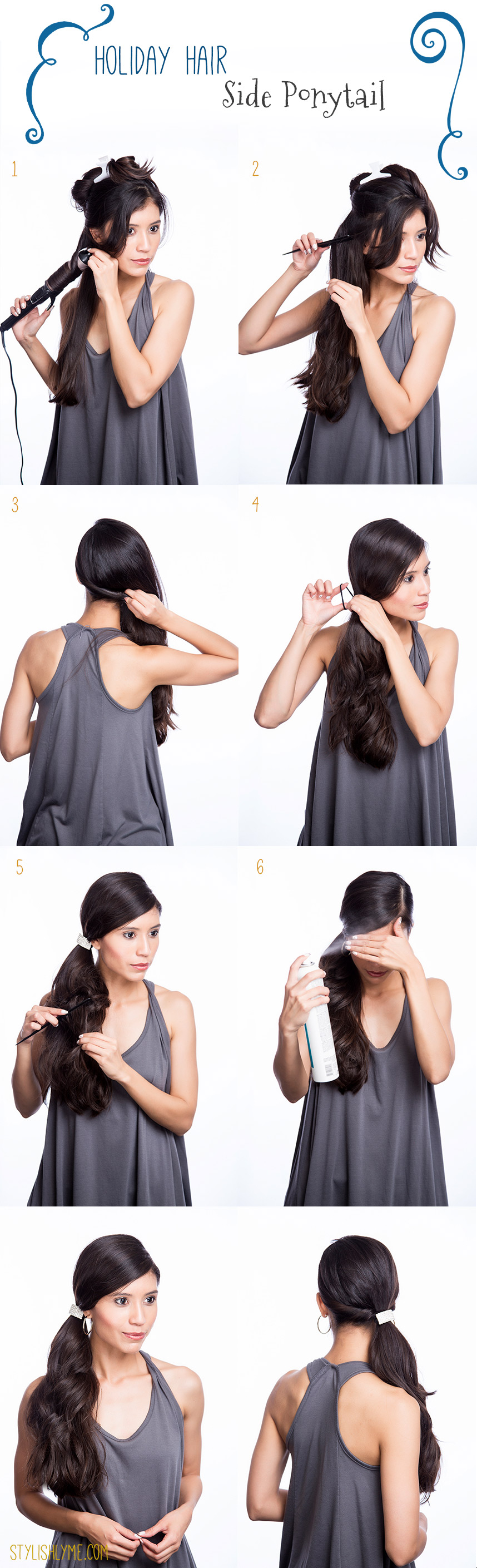 New Inspired Side Ponytail Tutorials