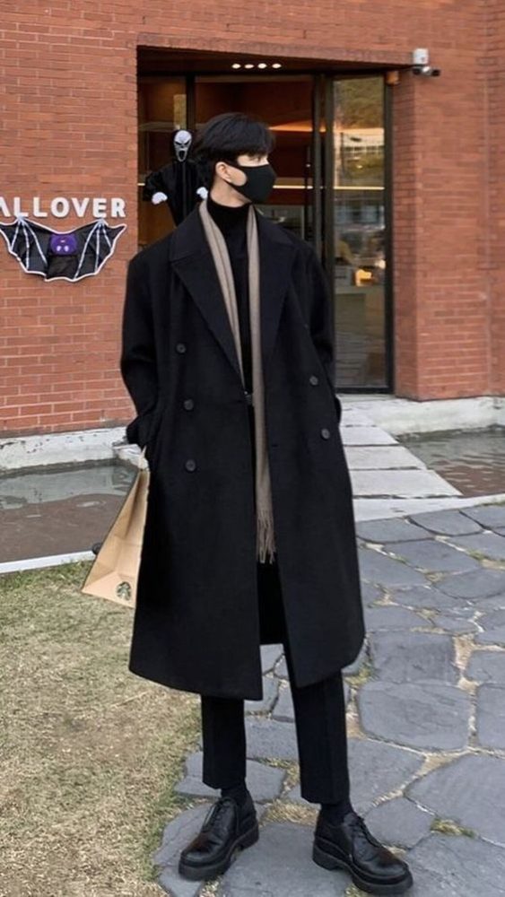 Chill in Style 2024 : Winter Korean Men's Outfit Ideas to Beat the Cold