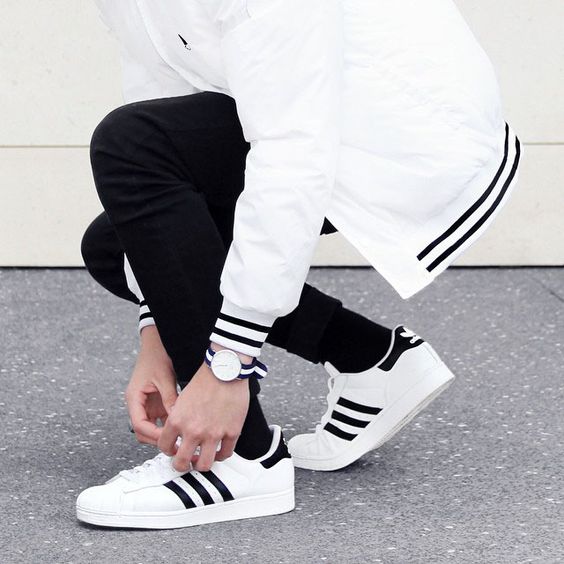 Menstyle: Outfit Ideas to Wear Adidas Superstar
