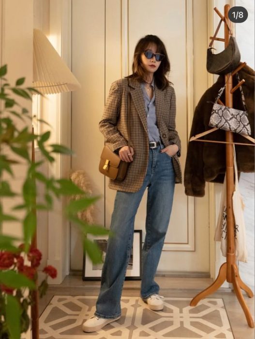 How To Style The Classic Plaid Blazer Trend On 2024