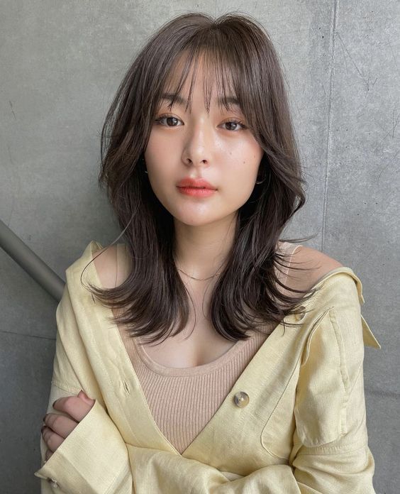 Wolf Cut With Curtain Bangs