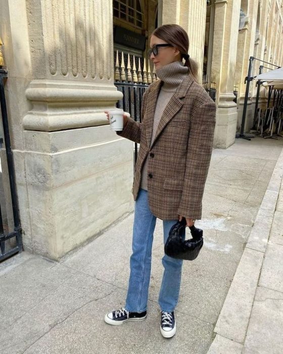 How To Style The Classic Plaid Blazer Trend On 2024