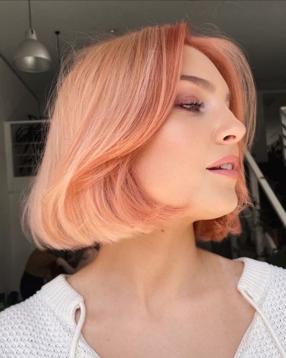 Trending Hairstyle 2024: How to Rock the Peach Hair Color everyone is Talking About