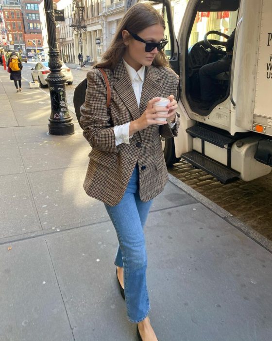 How To Style The Classic Plaid Blazer Trend On 2024