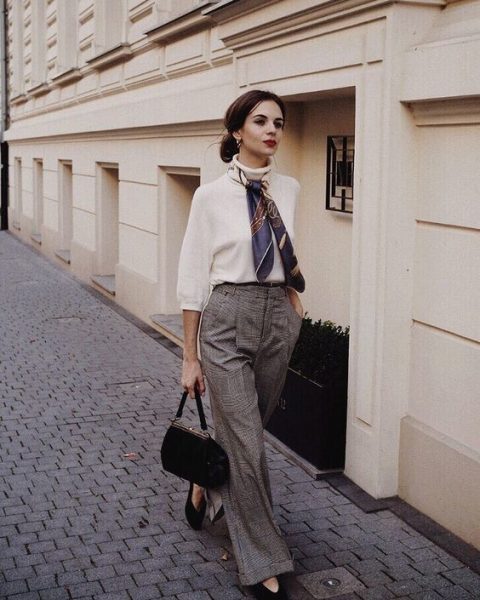 via Outfit With Scarf