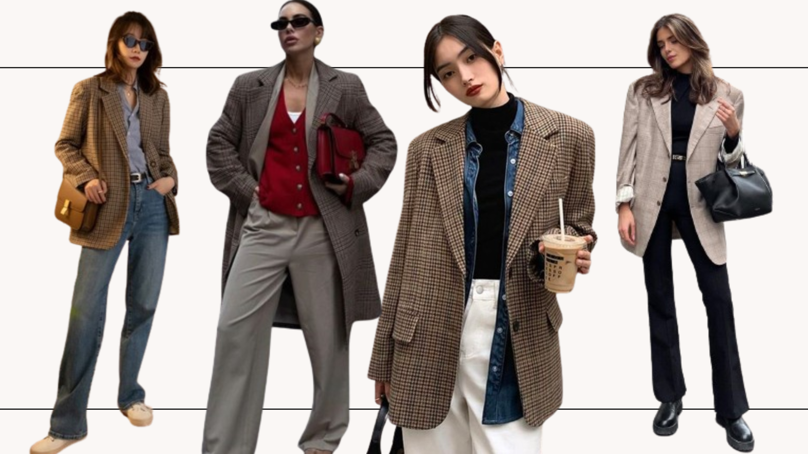 How To Style The Classic Plaid Blazer Trend On 2024