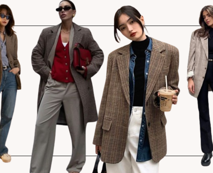 How To Style The Classic Plaid Blazer Trend On 2024