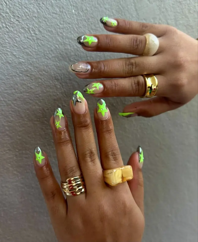 Neon Nail Art Ideas for 2024 Summer Vibes