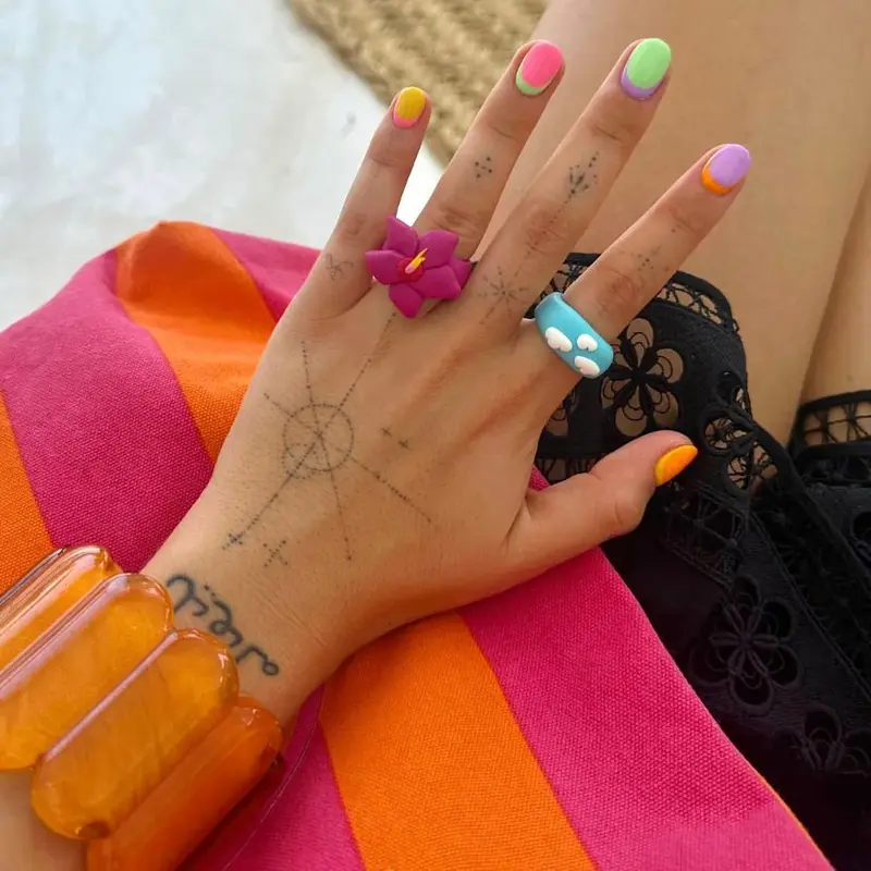 Neon Nail Art Ideas for 2024 Summer Vibes