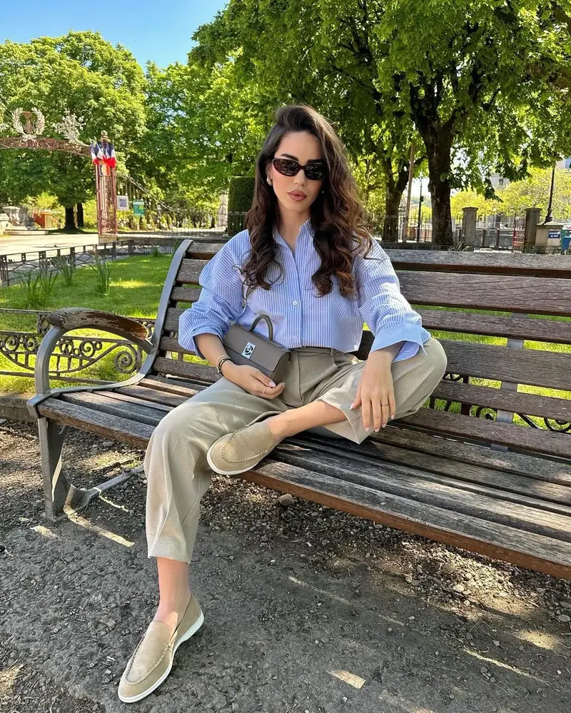 Chic Ways to Style a Blue Striped Button-Up For Spring/Summer 2024