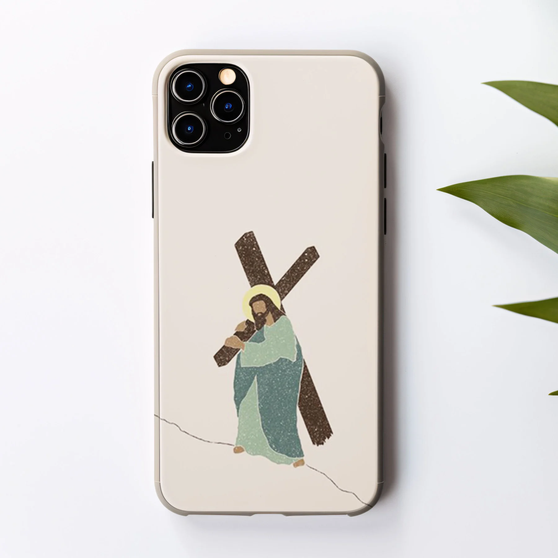 Jesus Carries The Cross Christian Phone Case