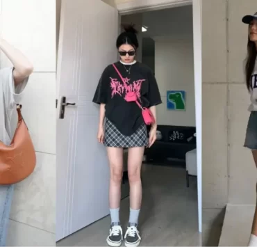 The Casual Outfit Formula With Oversized T-Shirt That Inspired By Korean Style